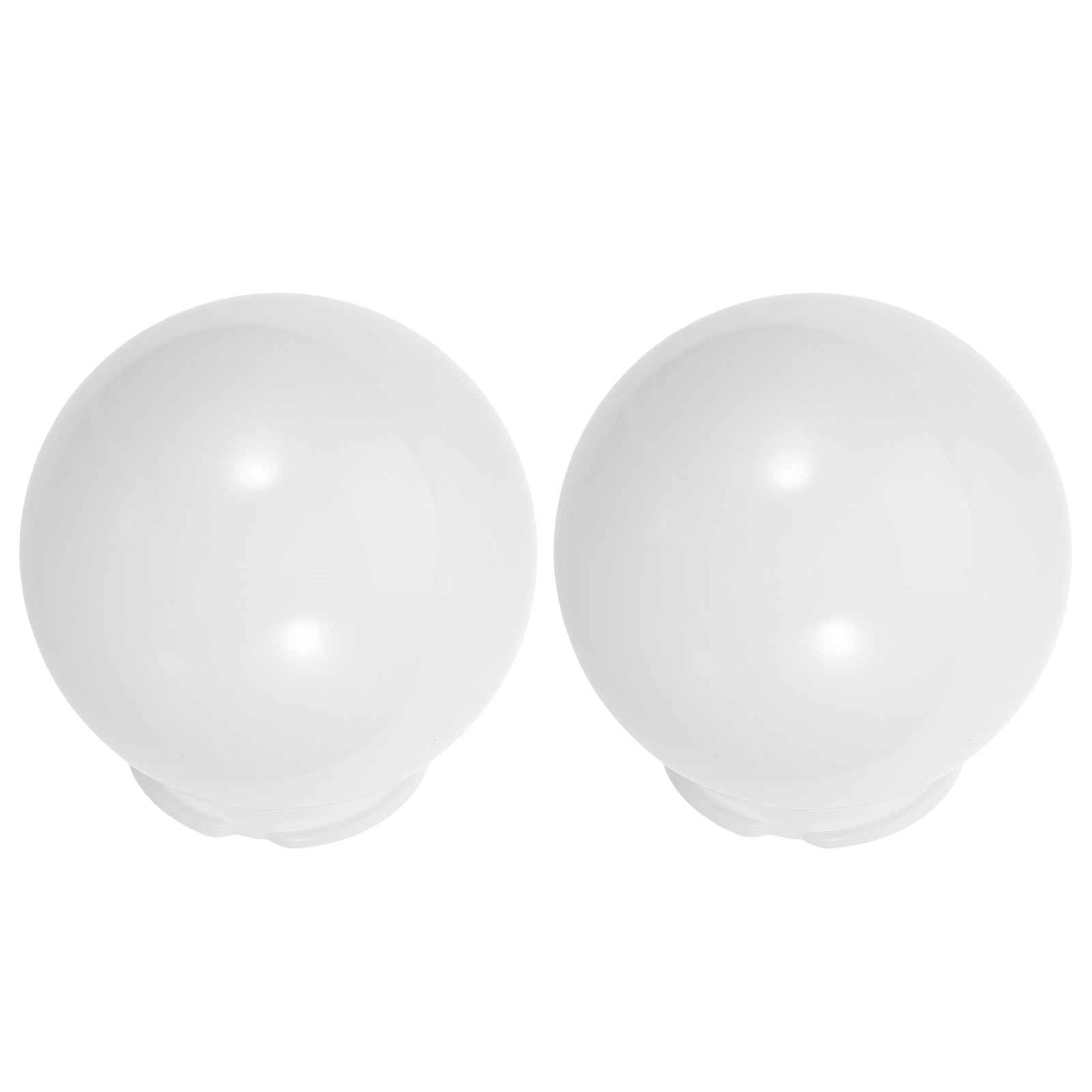 Outdoor Lighting Globes - 2Pcs Outdoor Globe Lampshades White Spherical