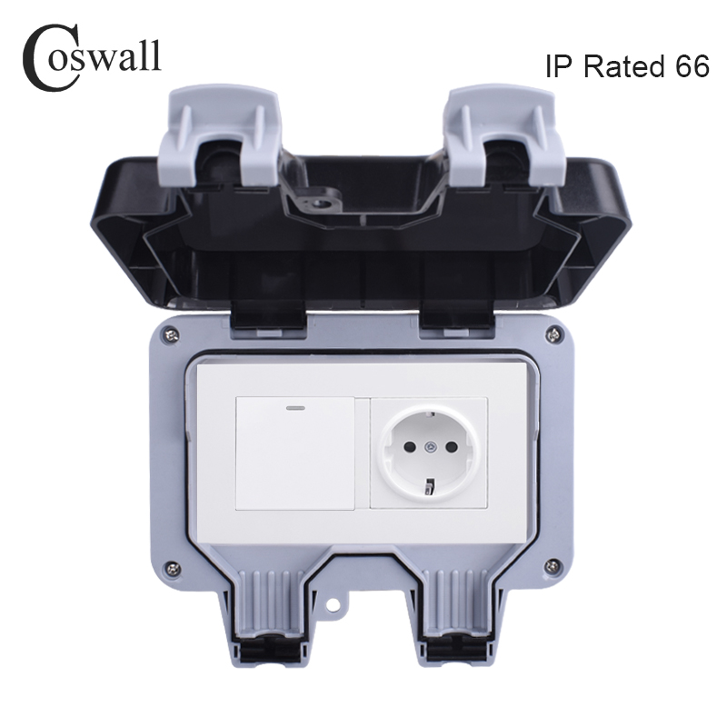 Outdoor Lighting Wall Mount - Coswall IP66 Weatherproof Waterproof Outdoor Wall