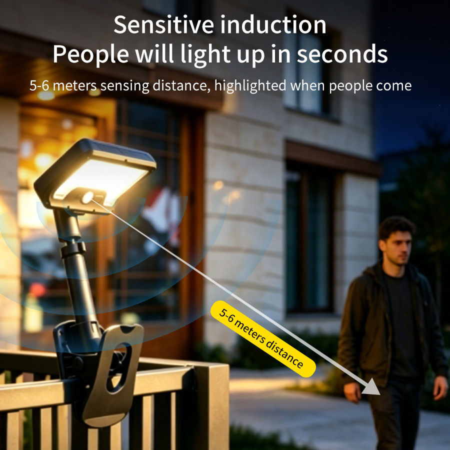 Outdoor Lighting Motion Sensor - Clip on Motion Sensor Solar Lights