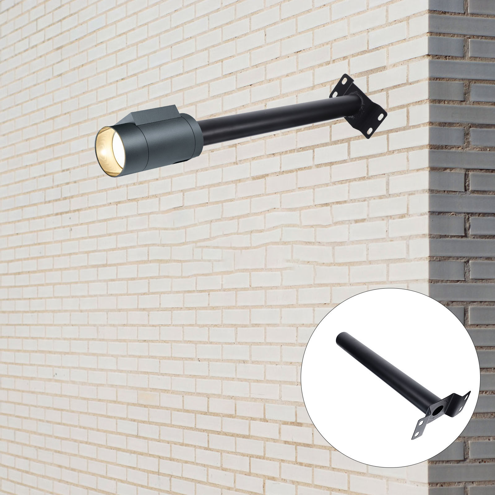 Outdoor Yard Lighting Fixtures - 1Set Solar Street Light Bracket Metal