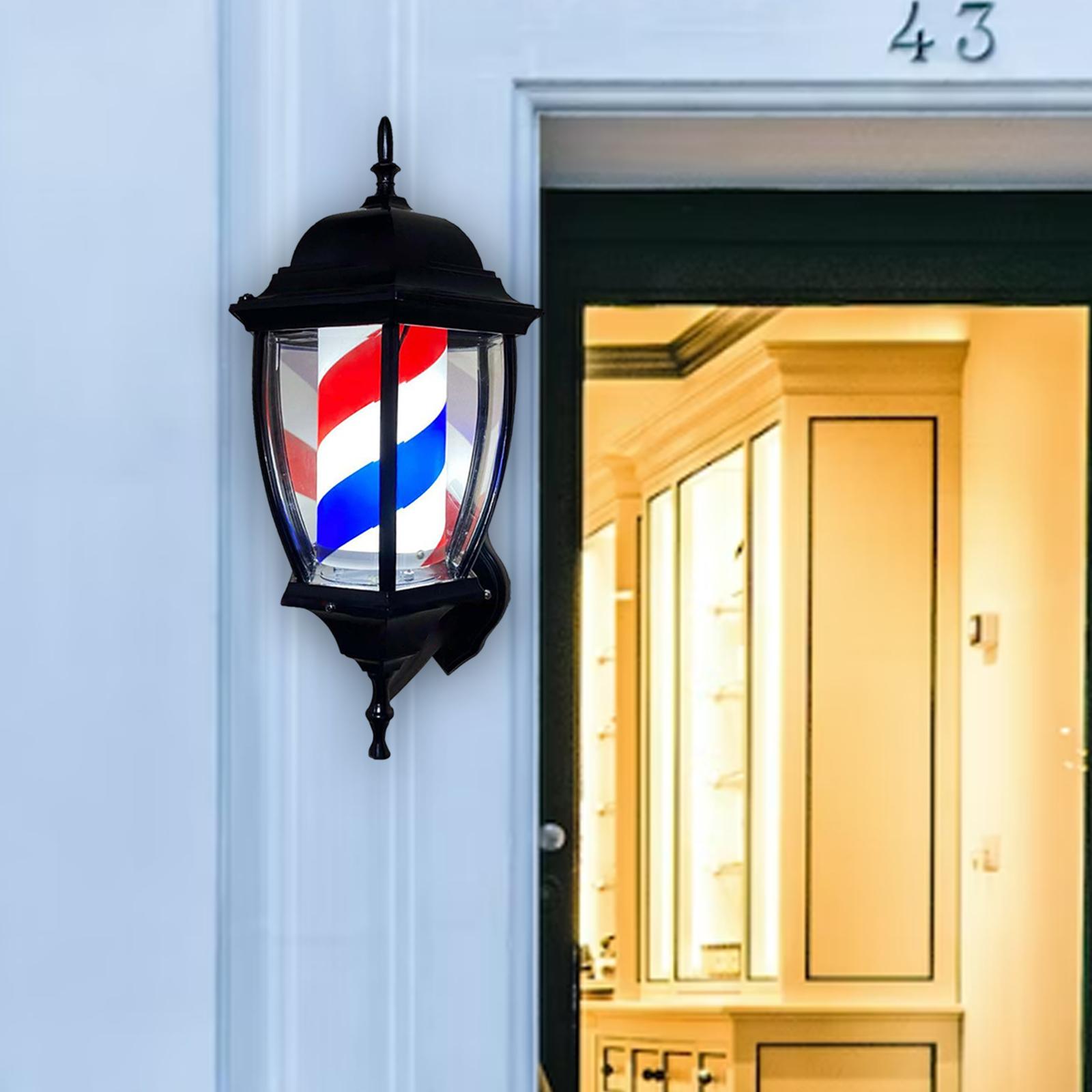 Outdoor Lighting Wall Mount - Barber Pole Light Rotating Lighting Outdoor