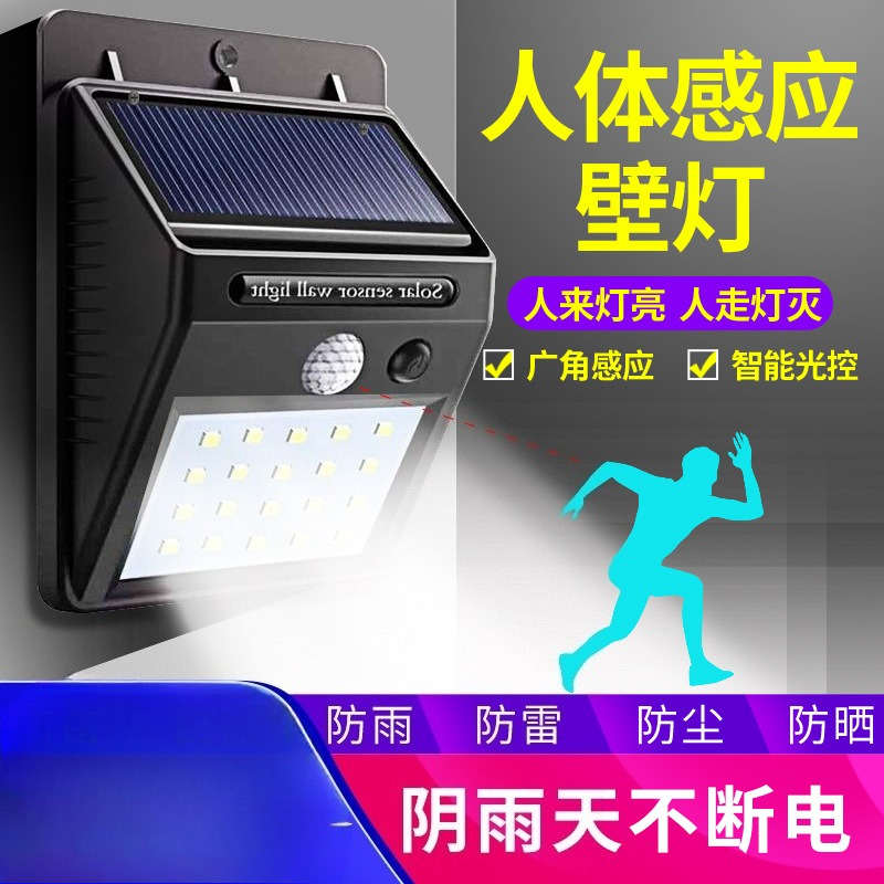 Outdoor Lighting Motion Sensor - Solar Human Motion Sensor Wall Lamp