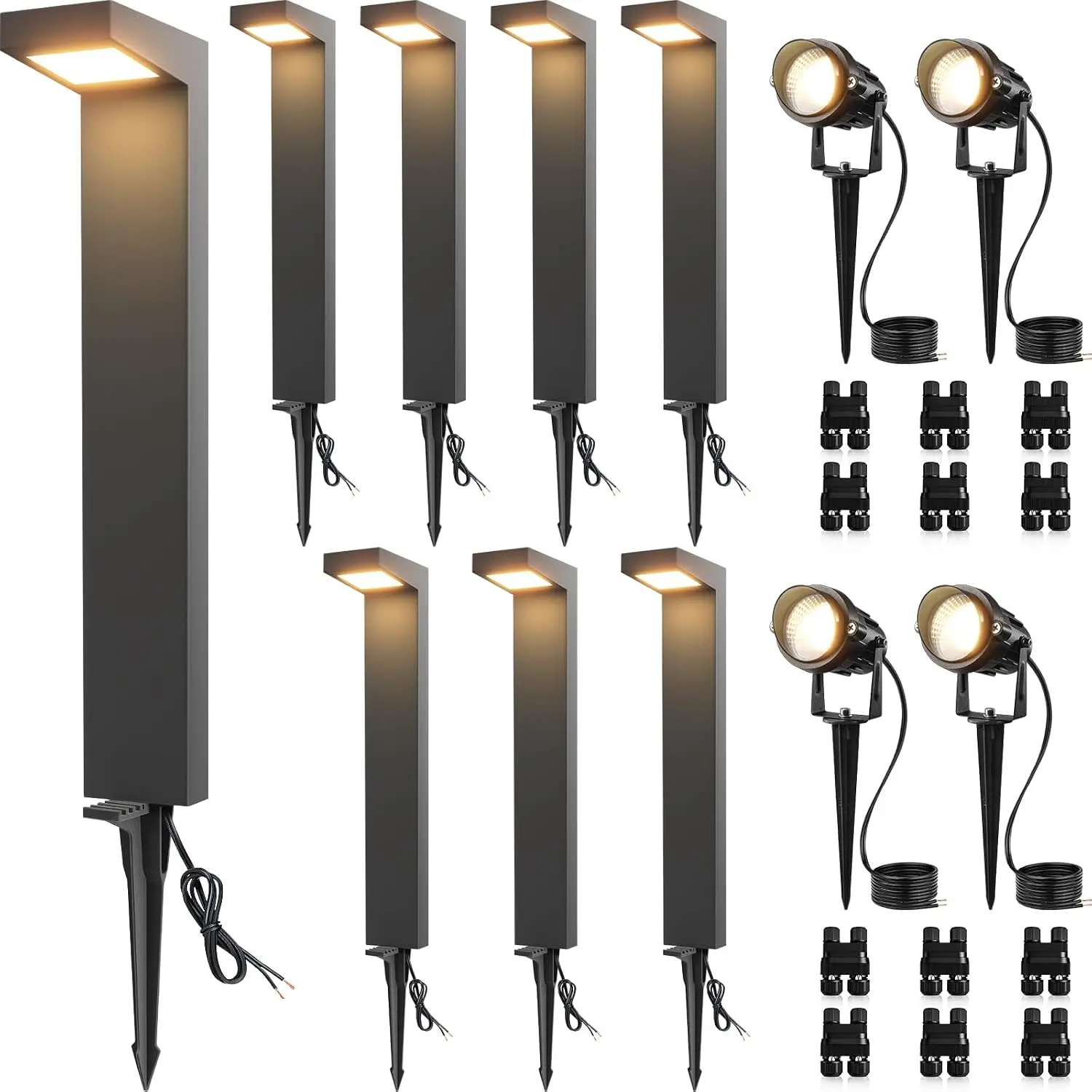 Outdoor Lighting Kits Low Voltage - LED Low Voltage Landscape Lighting Kit