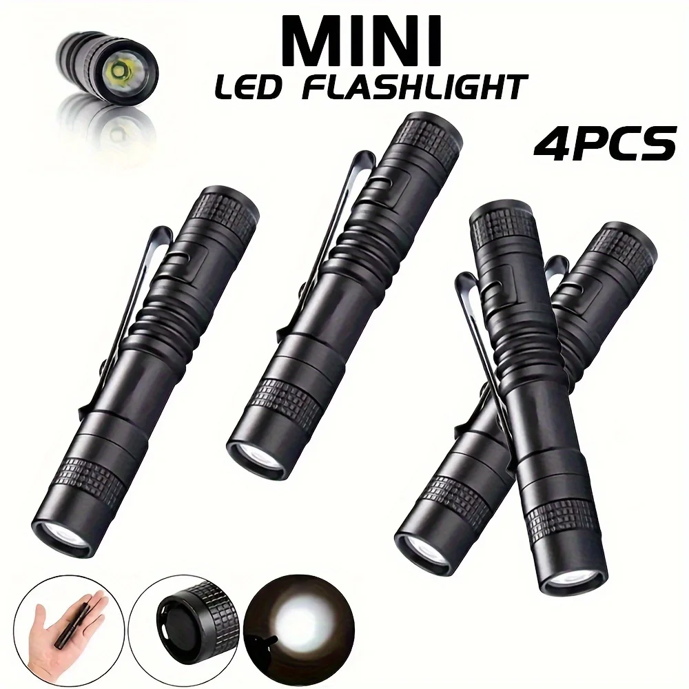 Outdoor Lighting Electric - 1-4PCS Mini Portable LED Pen Light