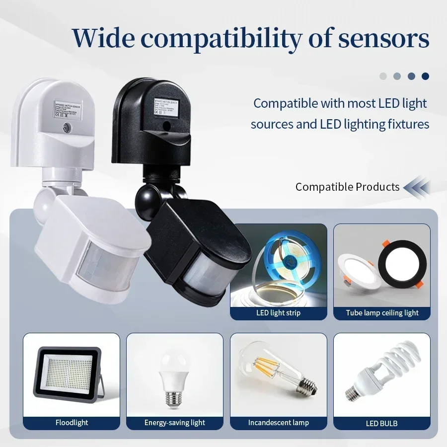 Outdoor Lighting Motion Sensor - 100-240V 12V PIR Motion Sensor Automatic