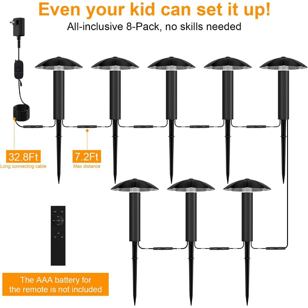 8 Pack Low Voltage Landscape L - Outdoor Lighting Kits Low Voltage recension och pris