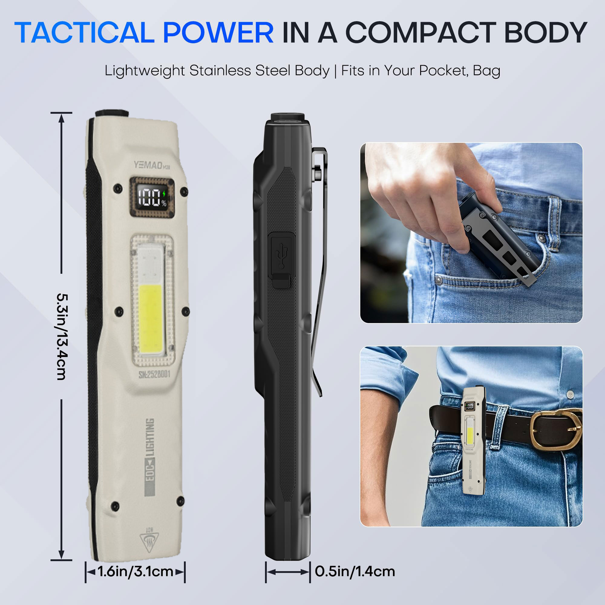 Portable 880LM YEMAO M28 Ultra - Outdoor Lighting Electric recension och pris