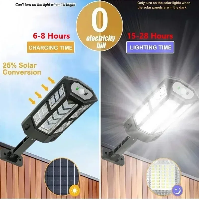 Newest Solar Lamp Powerful Out - Outdoor Lighting Motion Sensor recension och pris
