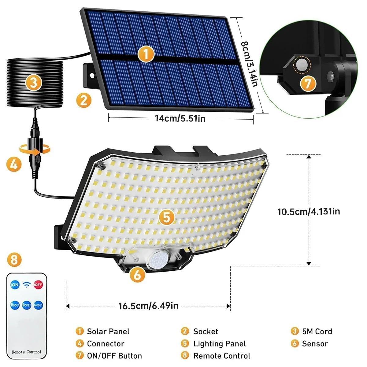 234LED Solar Outdoor Lights Mo - Outdoor Lighting Motion Sensor recension och pris