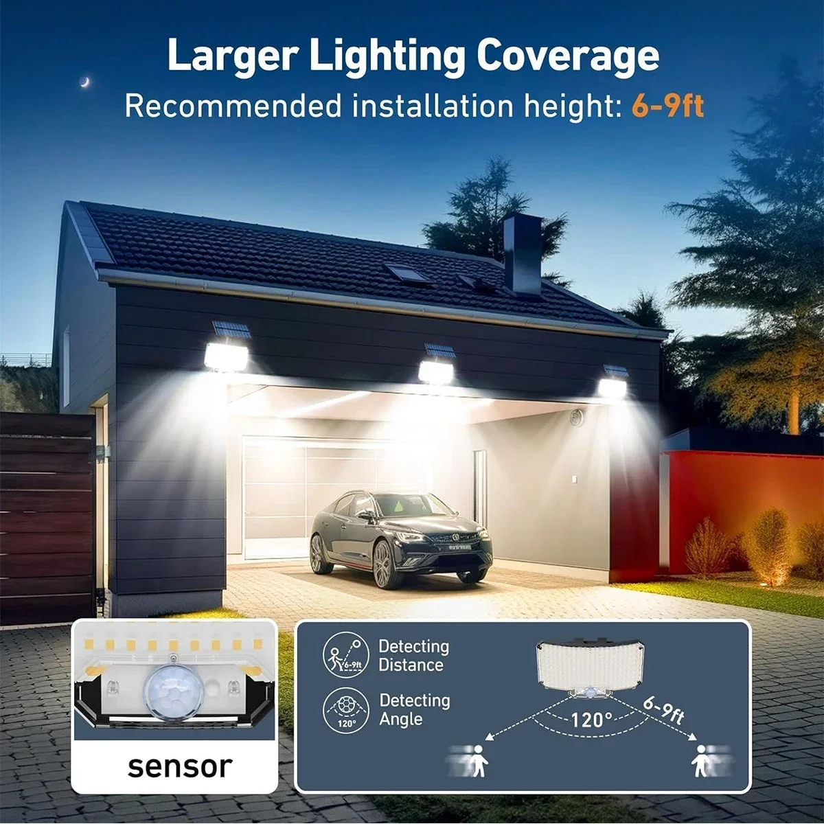 234LED Solar Outdoor Lights Mo - Outdoor Lighting Motion Sensor recension och pris