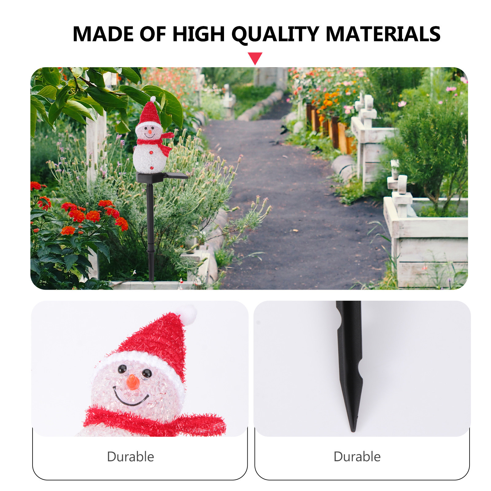 3 Pcs Garden Solar Resin Lamp  - Outdoor Lighting Ground Fixtures recension och pris