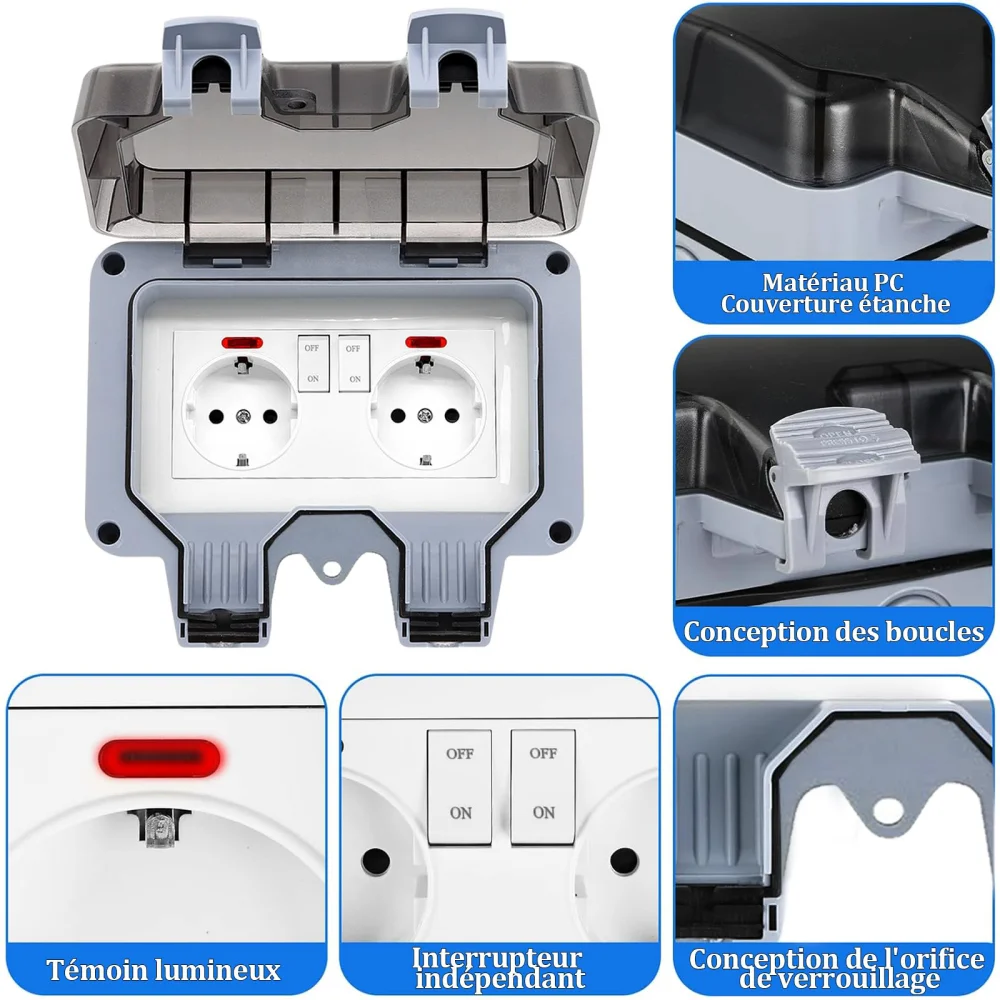European-Style Outdoor Socket  - Outdoor Lighting Wall Mount recension och pris