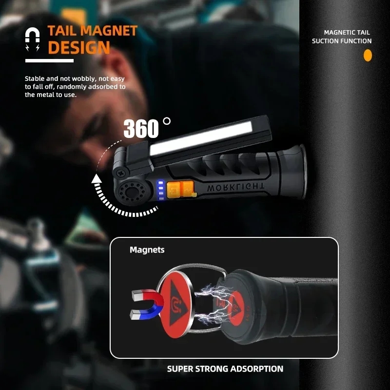 Portable COB LED Flashlight US - Outdoor Lighting Electric recension och pris