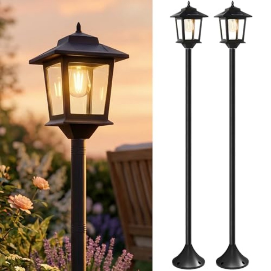 Outdoor Solar Post Lights, 2-P - Outdoor Lighting Lamps recension och pris