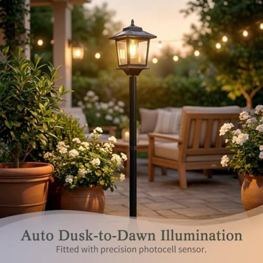 Outdoor Solar Post Lights, 2-P - Outdoor Lighting Lamps recension och pris