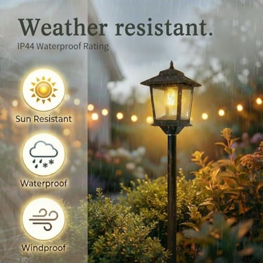 Outdoor Solar Post Lights, 2-P - Outdoor Lighting Lamps recension och pris