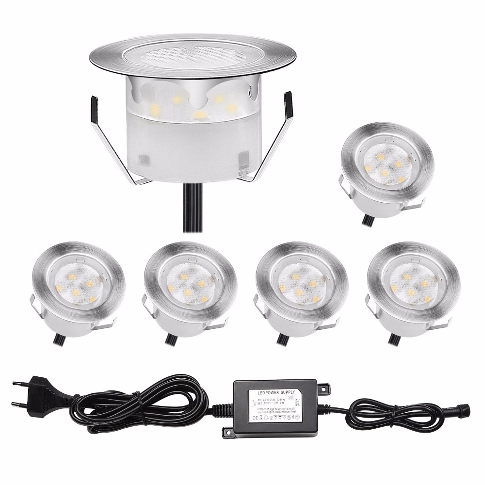 QACA 6 Pack LED Deck Lights Lo - Outdoor Lighting Kits Low Voltage recension och pris