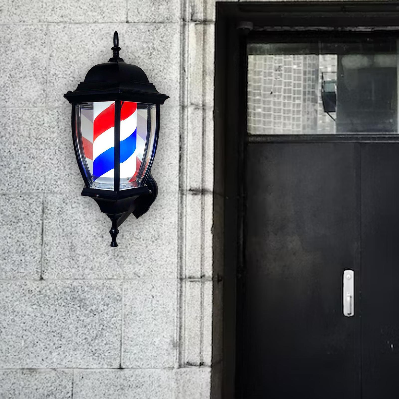 Barber Pole Light Rotating Lig - Outdoor Lighting Wall Mount recension och pris