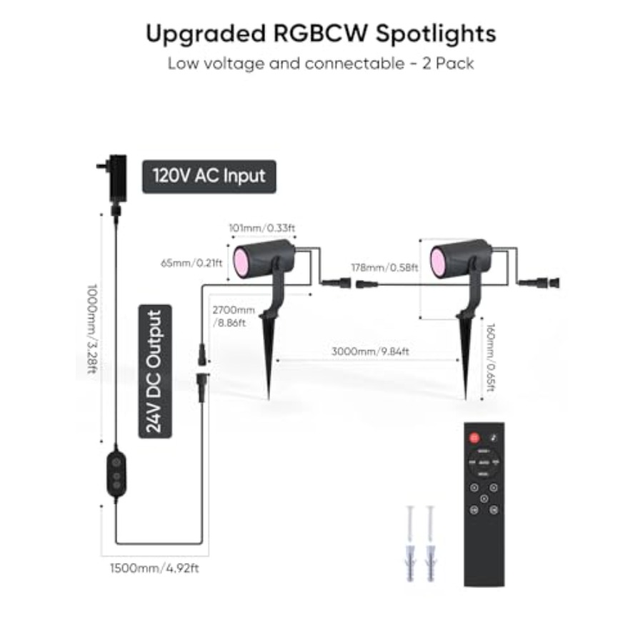 Outdoor Spot Light 00lm Smart  - Outdoor Lighting Kits Low Voltage recension och pris