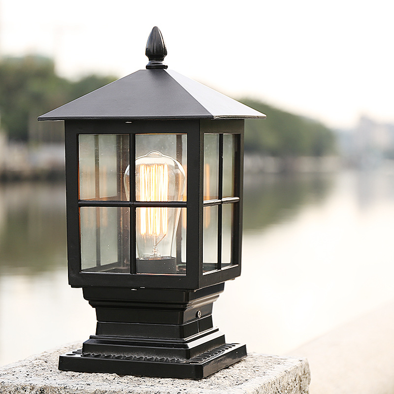 Outdoor Post Lights Led Metal  - Outdoor Yard Lighting Fixtures recension och pris