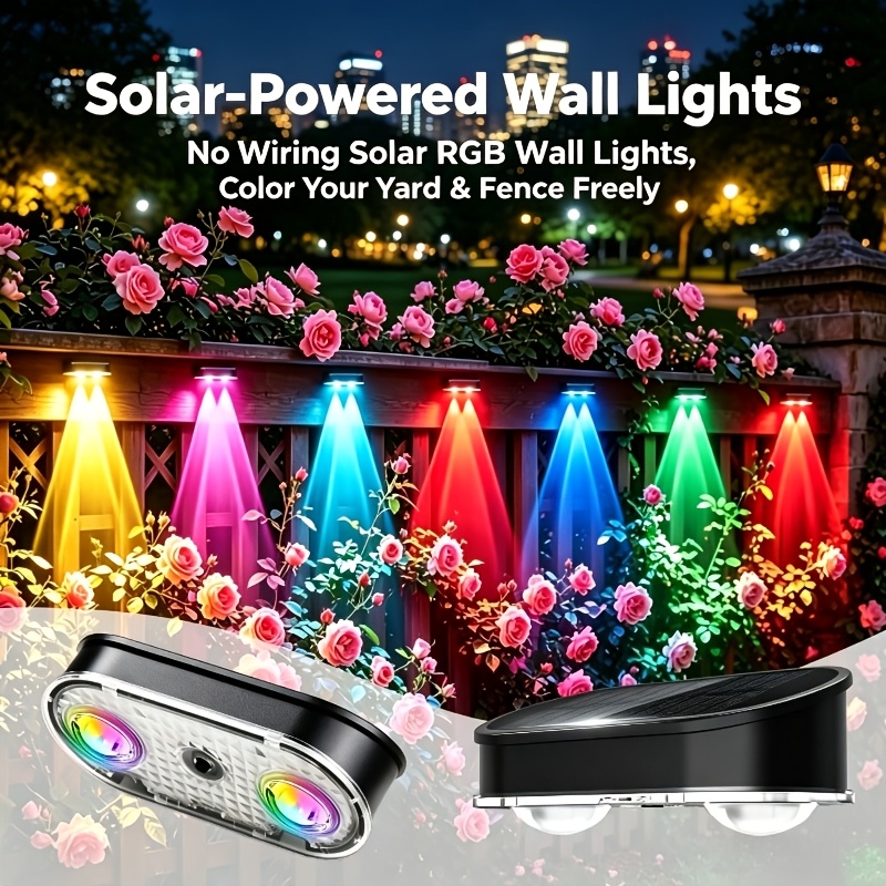 RGB Solar Fence Light IP44, 8  - Outdoor Lighting Linear recension och pris
