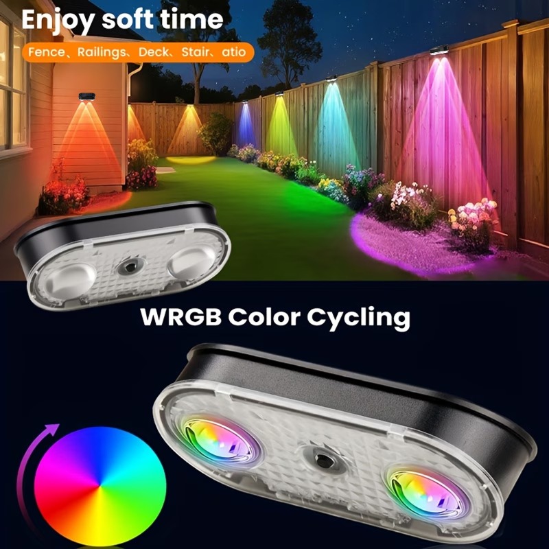 RGB Solar Fence Light IP44, 8  - Outdoor Lighting Linear recension och pris
