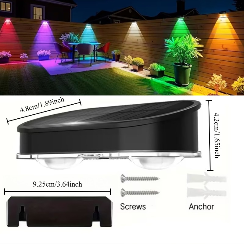 RGB Solar Fence Light IP44, 8  - Outdoor Lighting Linear recension och pris