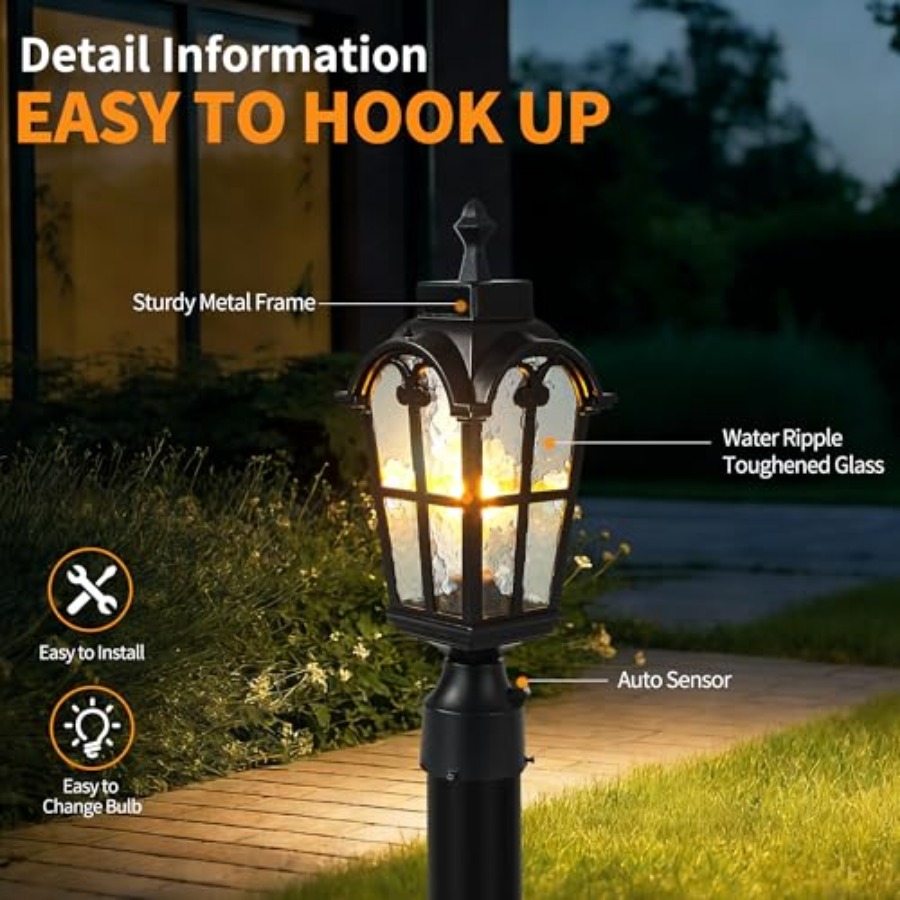 Sensor Outdoor Post Lights Wat - Outdoor Lighting Lamps recension och pris