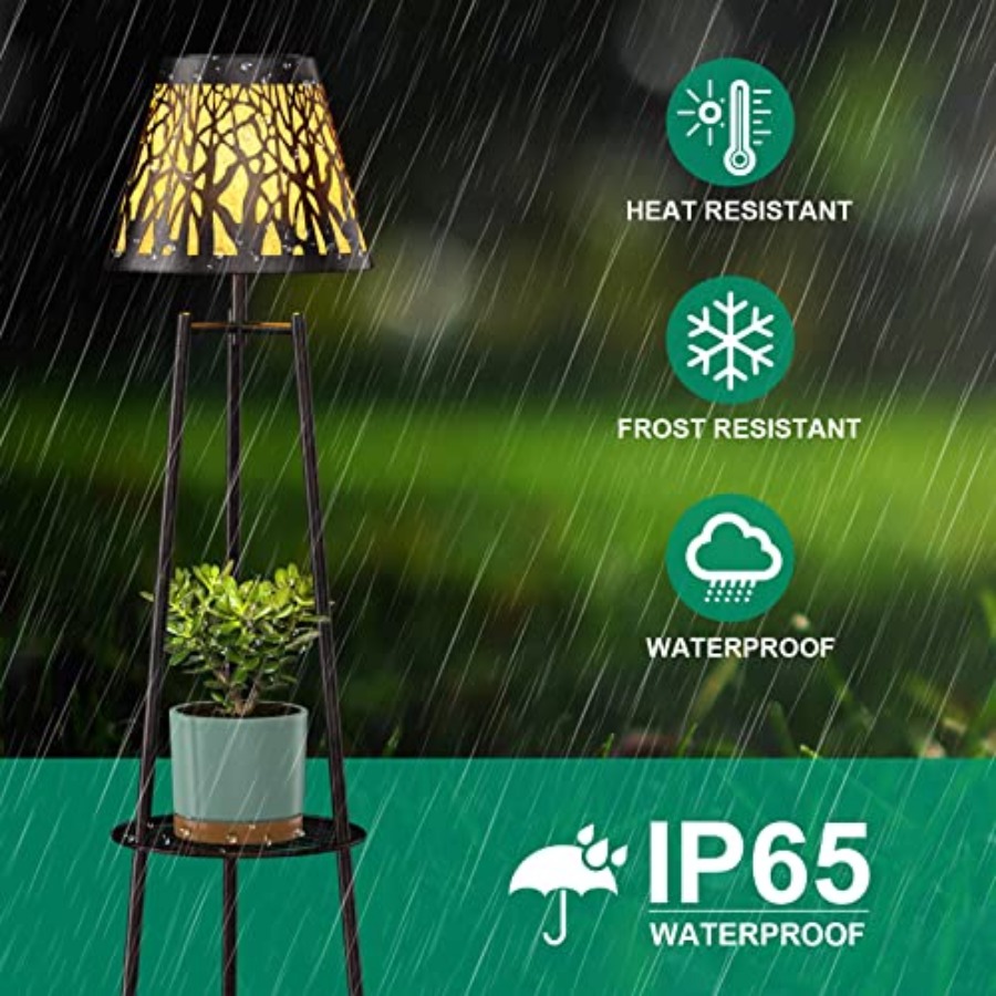 2 Pack Outdoor Solar Floor Lam - Outdoor Lighting Lamps recension och pris