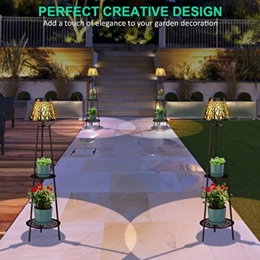 2 Pack Outdoor Solar Floor Lam - Outdoor Lighting Lamps recension och pris