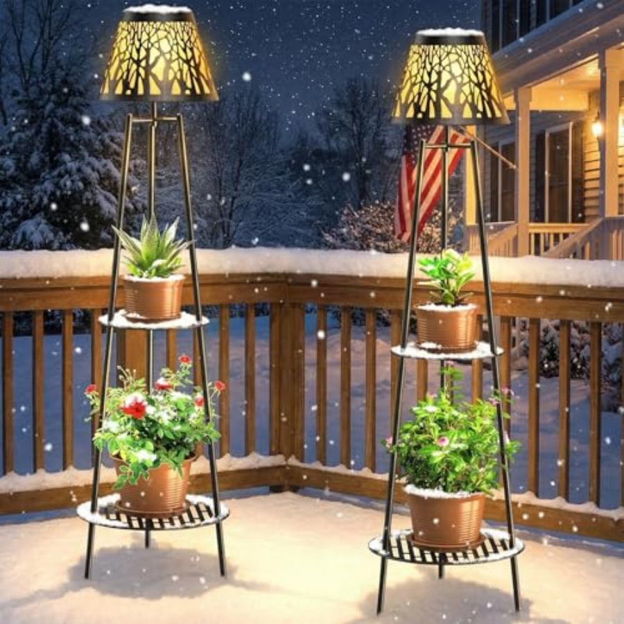 2 Pack Outdoor Solar Floor Lam - Outdoor Lighting Lamps recension och pris