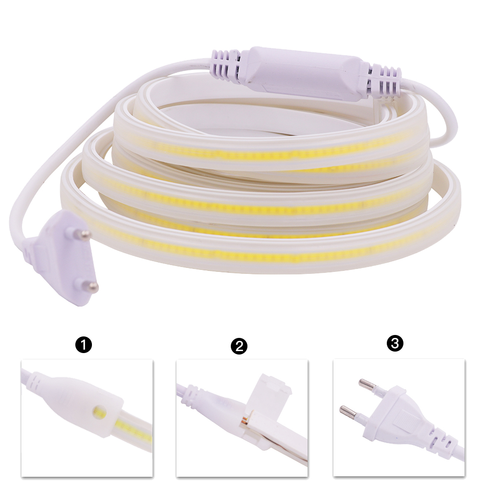 220V COB LED Strip Light IP67  - Outdoor Lighting Linear recension och pris