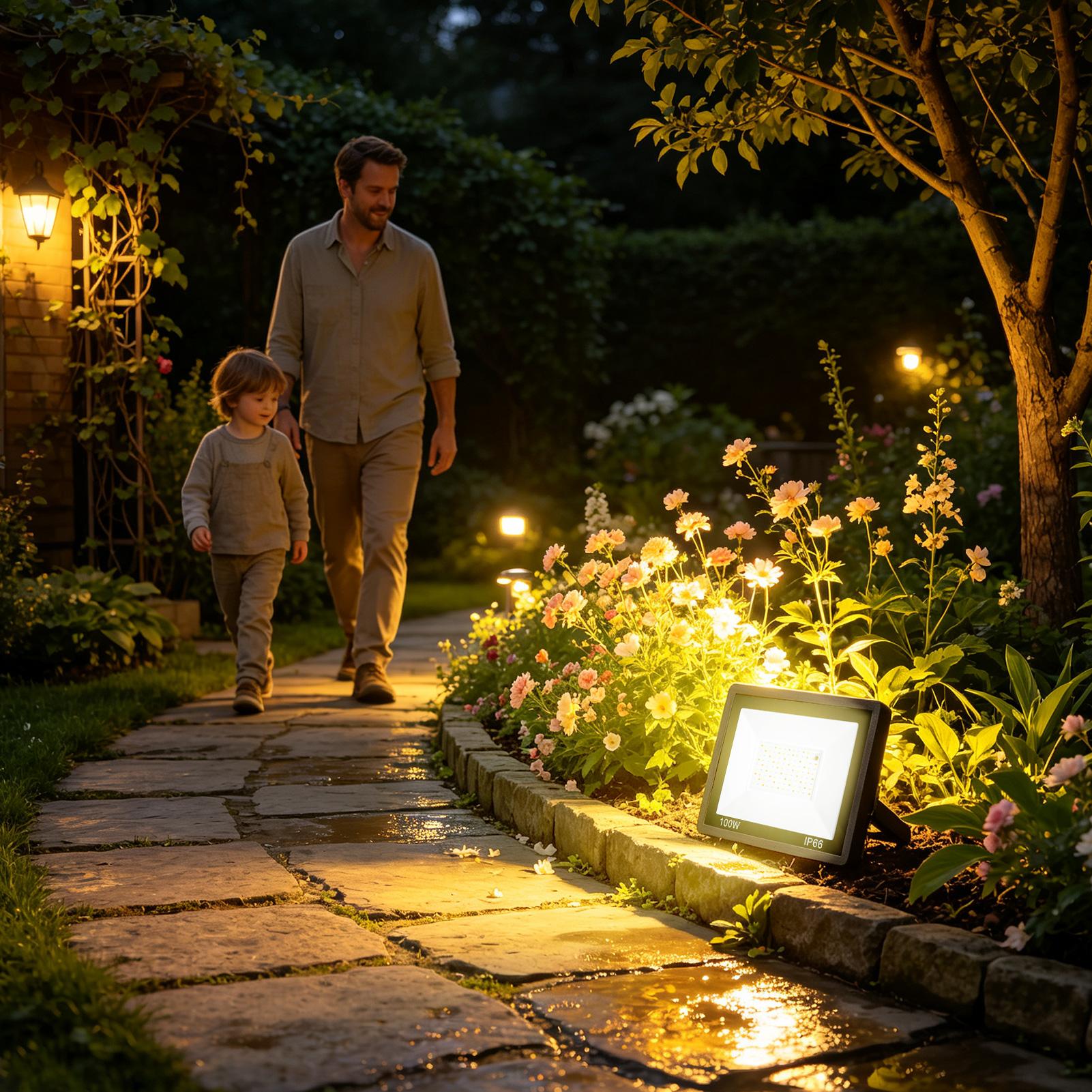 LED Flood Light Outdoor RGB Co - Outdoor Yard Lighting Fixtures recension och pris