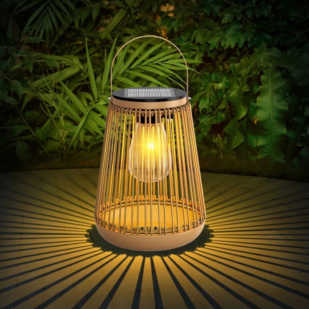 IP65 Waterproof Solar Rattan L - Outdoor Lighting Lamps recension och pris