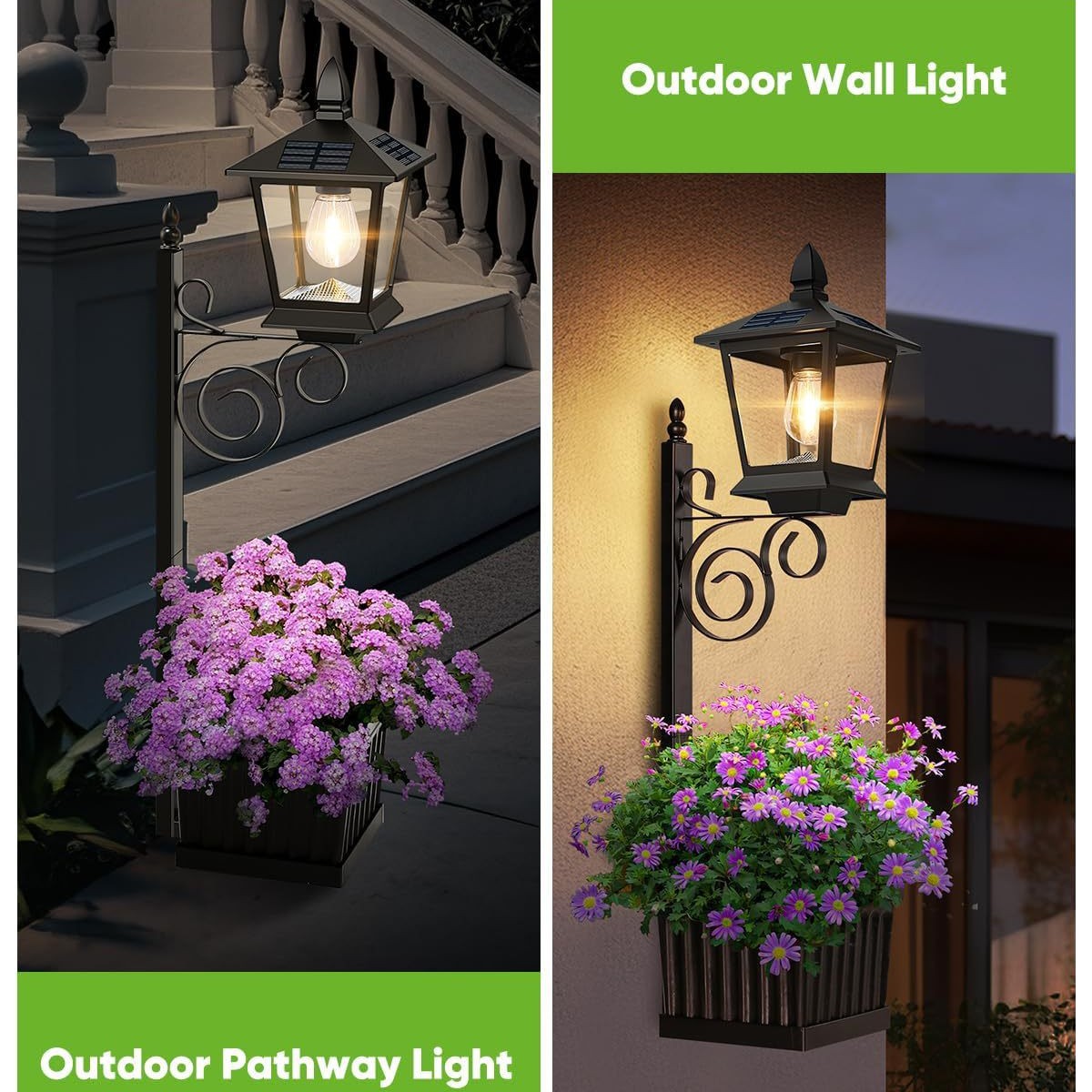 Solar Powered 2-in-1 Flower Po - Outdoor Lighting Lamps recension och pris