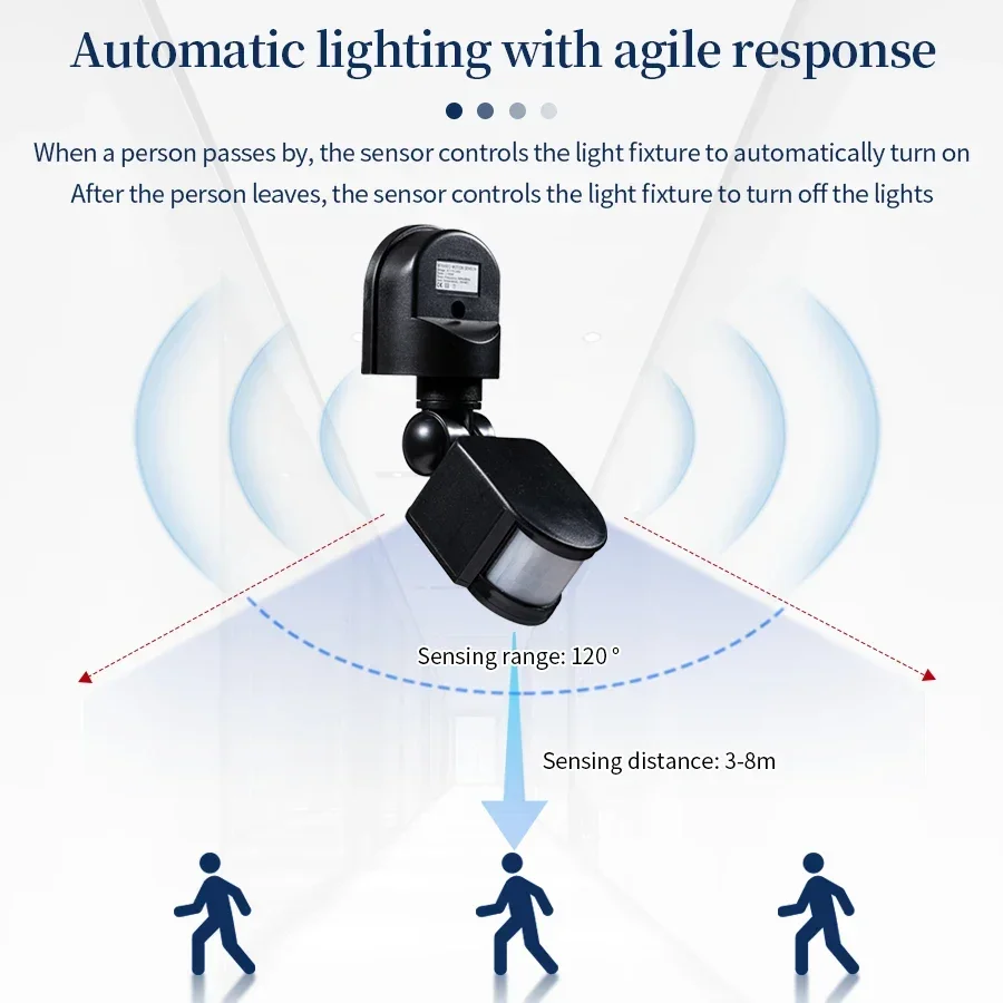 PIR Motion Sensor 220V 110V 12 - Outdoor Lighting Motion Sensor recension och pris
