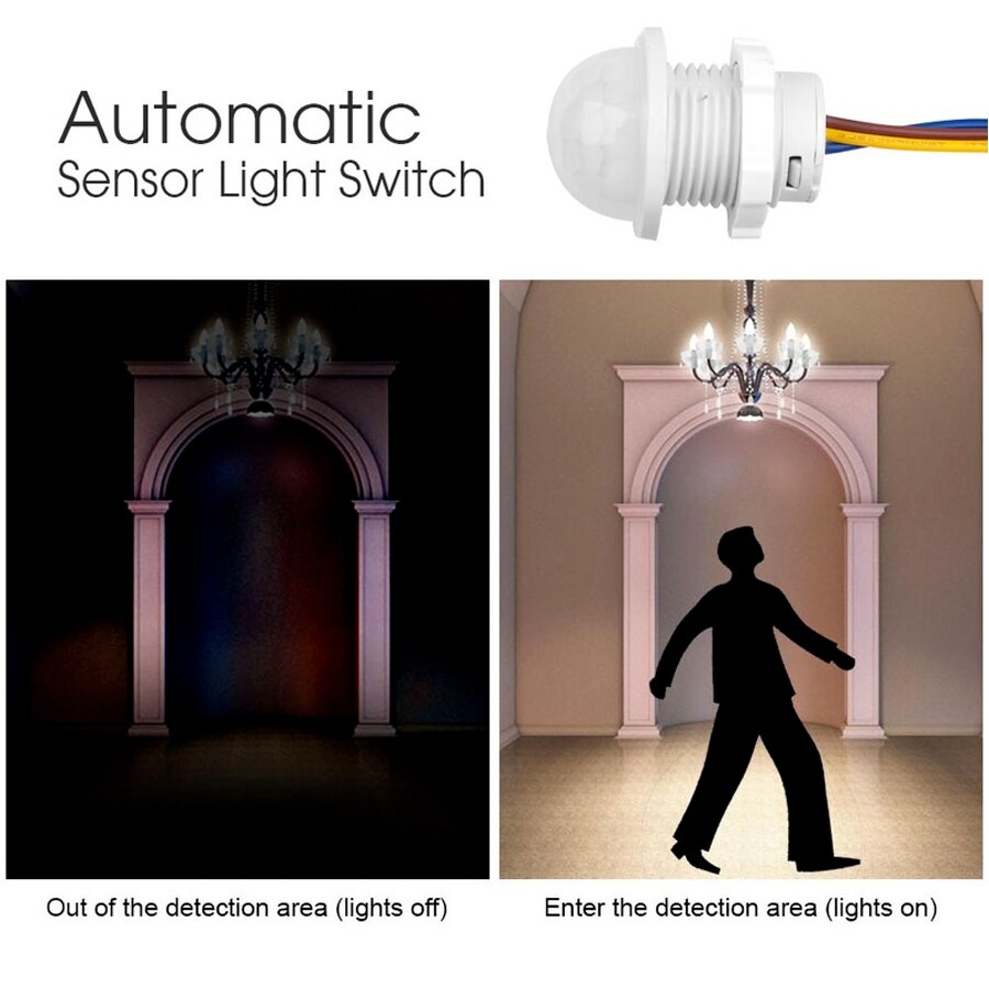 PIR Motion Sensor Detector Sma - Outdoor Lighting Motion Sensor recension och pris
