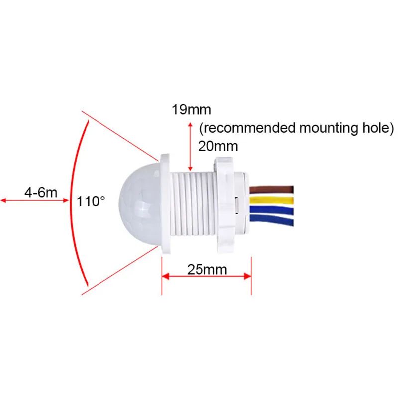 PIR Motion Sensor Detector Sma - Outdoor Lighting Motion Sensor recension och pris