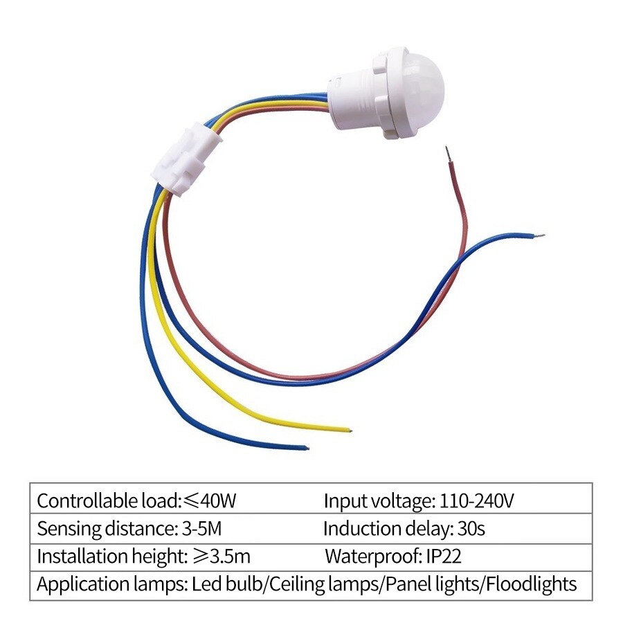 PIR Motion Sensor Detector Sma - Outdoor Lighting Motion Sensor recension och pris