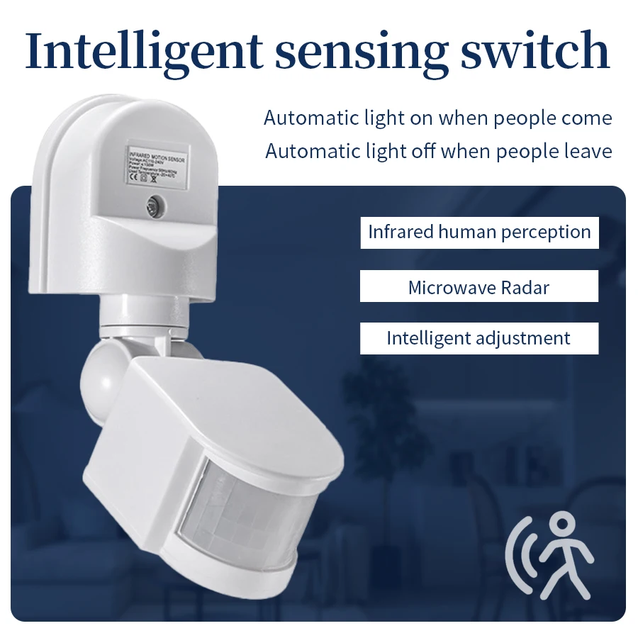 100-240V 12V PIR Motion Sensor - Outdoor Lighting Motion Sensor recension och pris