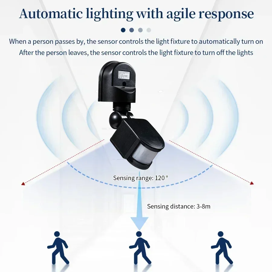 100-240V 12V PIR Motion Sensor - Outdoor Lighting Motion Sensor recension och pris