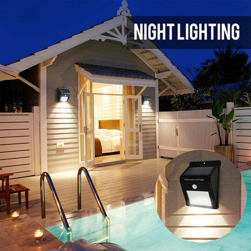Outdoor Solar Powered LED Wall - Outdoor Yard Lighting Fixtures recension och pris