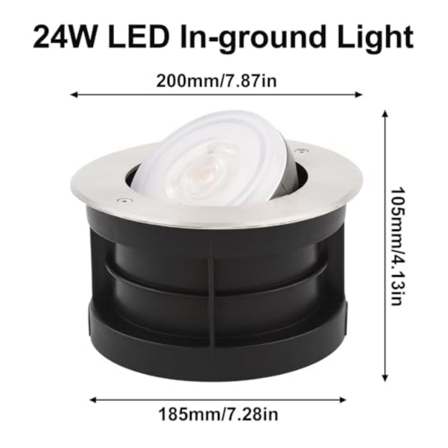 Angle-Adjustable Inground Ligh - Outdoor Lighting Ground Fixtures recension och pris