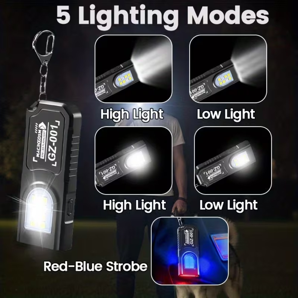 Mini COB LED Keychain Flashlig - Outdoor Lighting Electric recension och pris